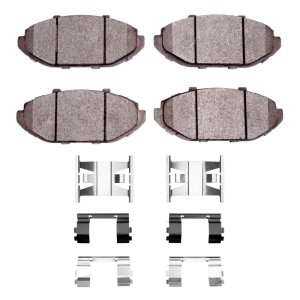 Ford Crown Victoria Brake Pads - Front - R1 Concepts - Semi Met + Hardware Kit - `98-`02